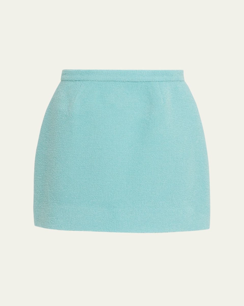 Aqua Boucle Mini Skirt